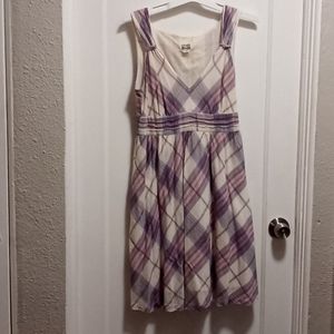 Purple and pink flannel converse summer dress